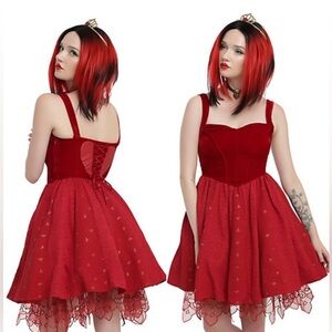 Hot Topic Disney Alice Through the Looking Glass red corset dress XL